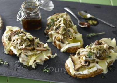 Garlic Mushroom & Brie French Toast