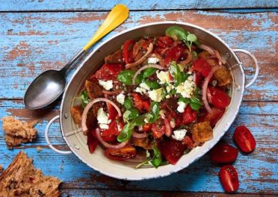 Grilled Pepper Panzanella