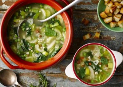 Winter Leek, Celery and Fennel Broth